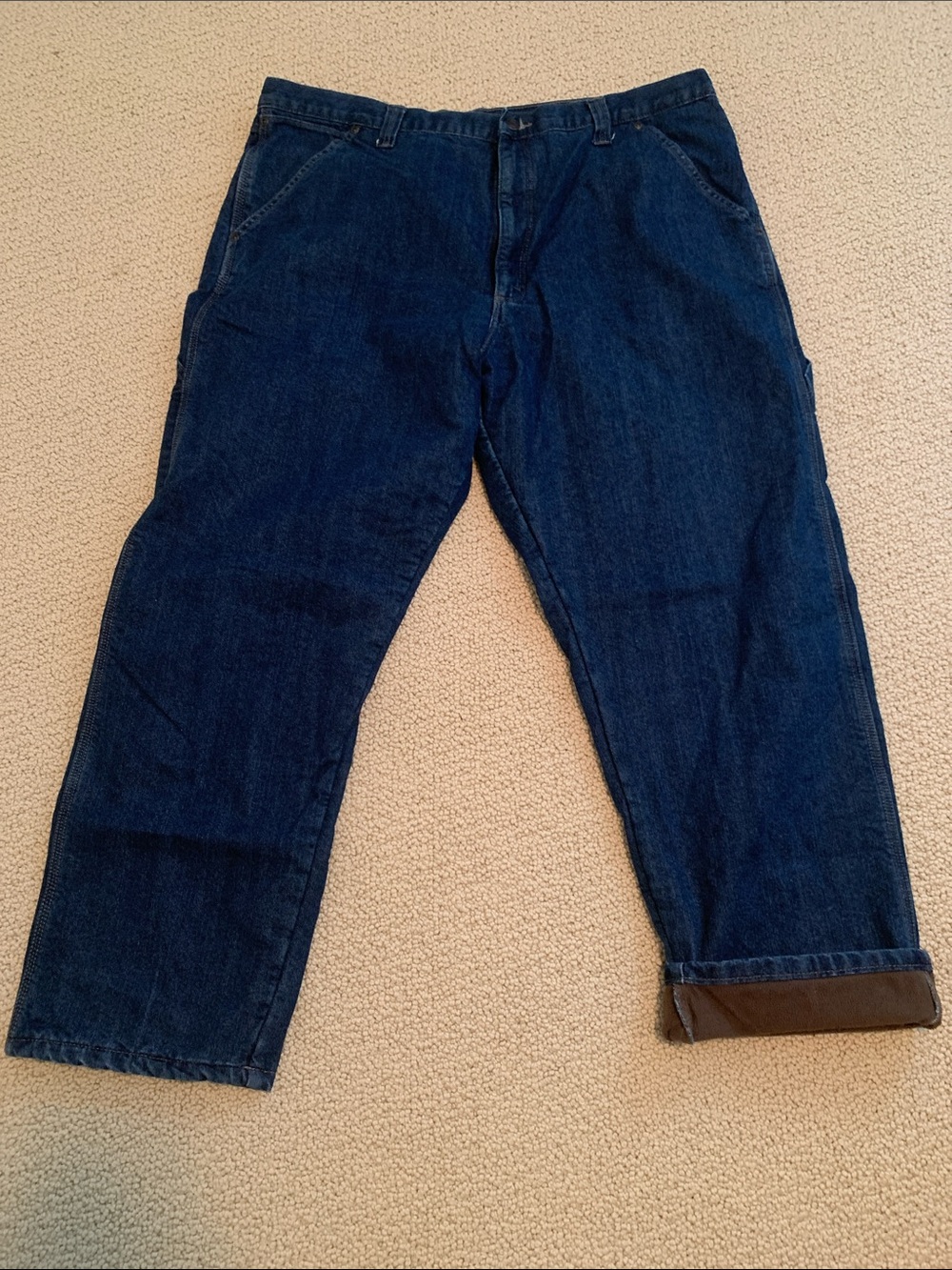 Wrangler Relaxed Fit Dark Blue Jeans